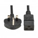 POWER CABLE BS1363 TO C19